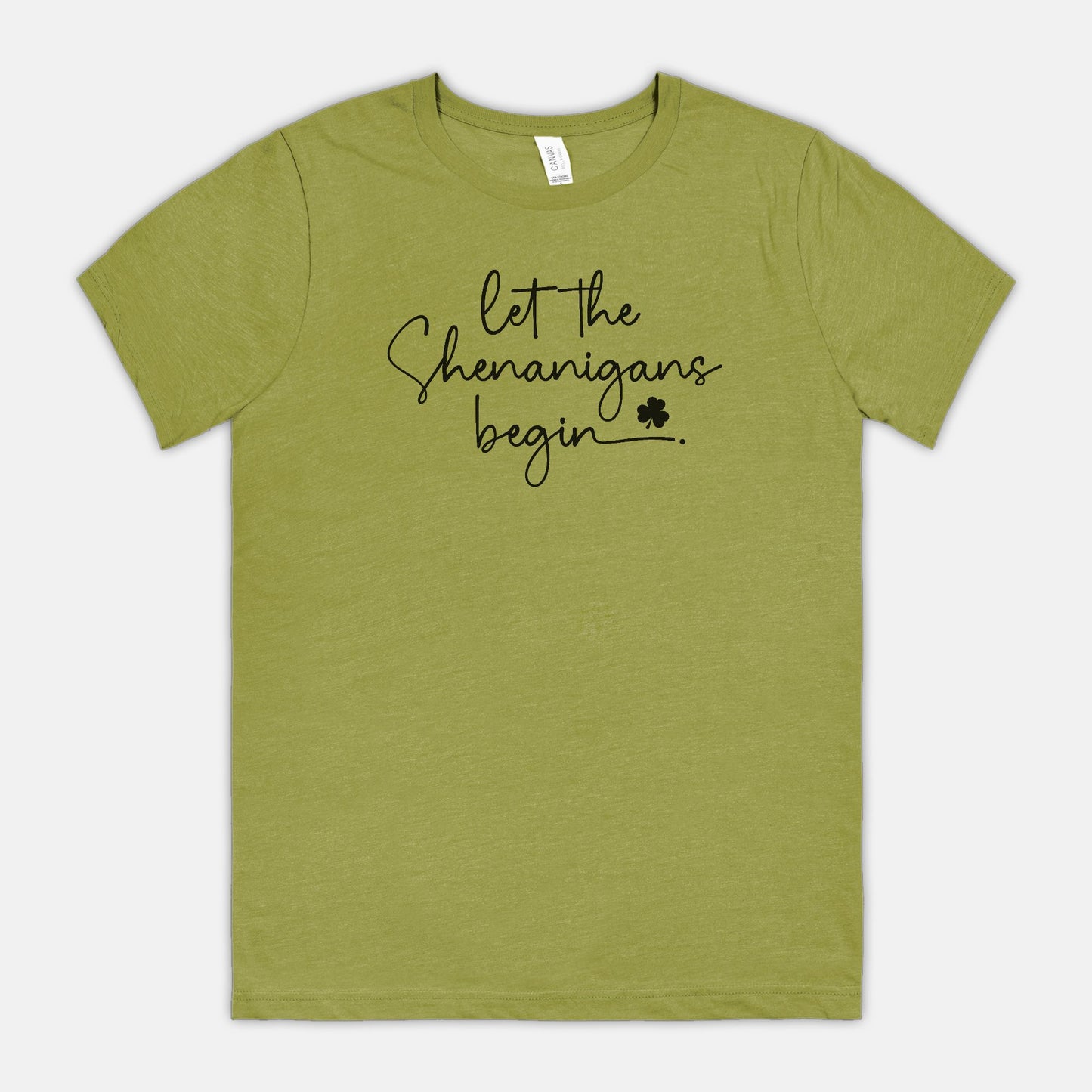 Let the Shenanigans Begin Bella Canvas Unisex Tee 3001CVC