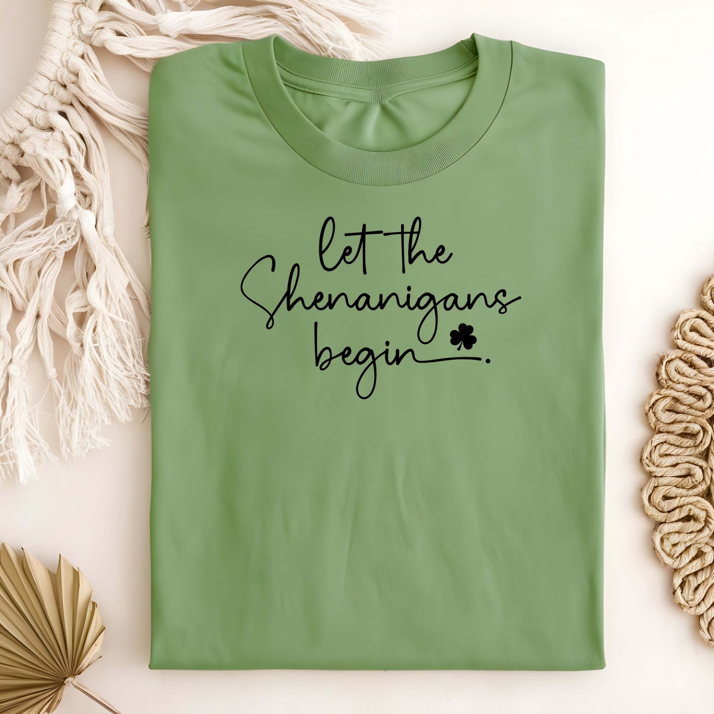 Let the Shenanigans Begin Bella Canvas Unisex Tee 3001CVC
