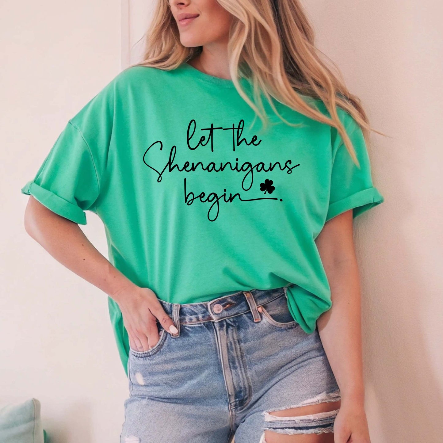 Let the Shenanigans Begin Bella Canvas Unisex Tee 3001CVC