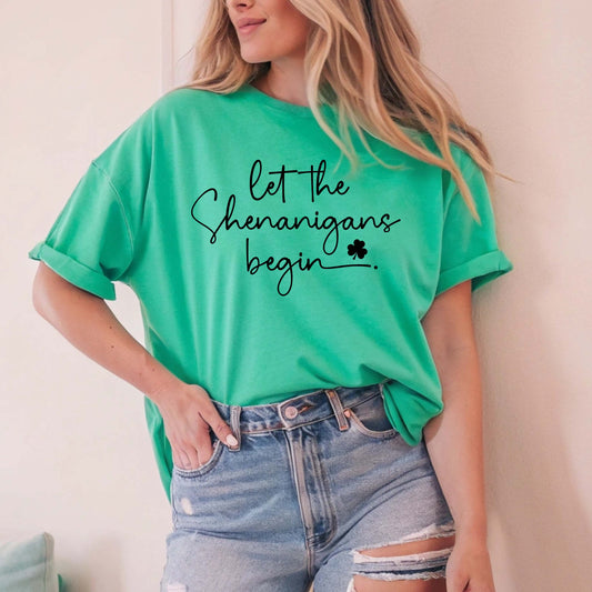 Let the Shenanigans Begin Bella Canvas Unisex Tee 3001CVC